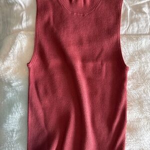 NWOT Mockneck sleeveless sweater